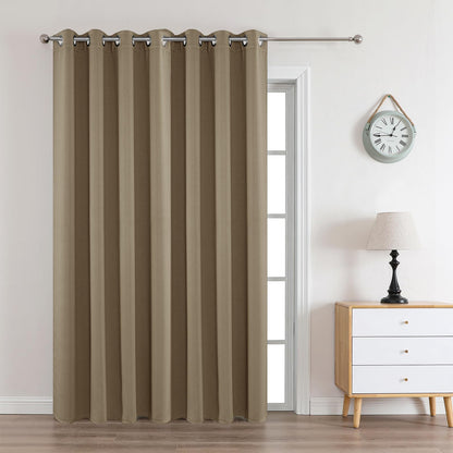 Joydeco Blackout Curtains for Bedroom 84 Inch - Black Out Curtains with Grommets Thermal Insulated Room Darkening Light Blocking, Noise Reducing & Wrinkle-Free Drapes for Living Room Windows, 2 Panels