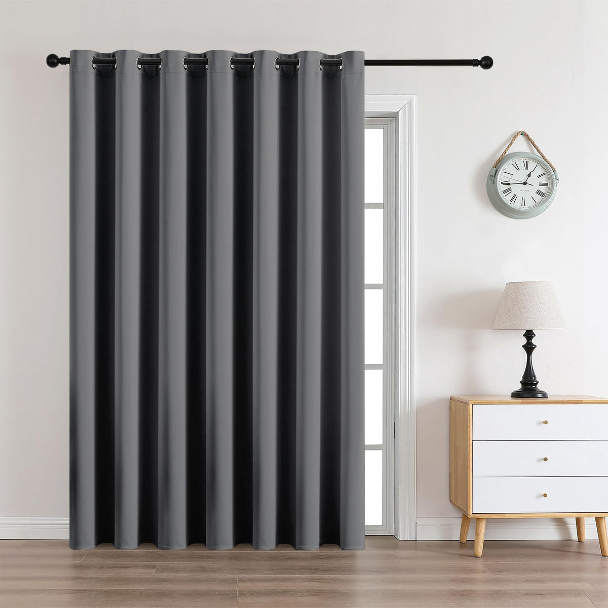 CUCRAF Beige Blackout Curtains 84 inch Length 2 Panels Set, Room Darkening Drapes for Living Room Bedroom, Thermal Insulated Light Blocking Grommet Window Curtain (W52 x L84 Inch)