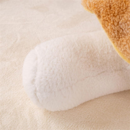 Mushroom Pillow Floor Pillow Sofa Cushion Home Decoration Pillows Reading Pillow (Khaki, 32cm)