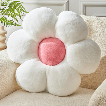 Flower Pillow,15.7In Cute Daisy Pillow Pink Throw Pillows