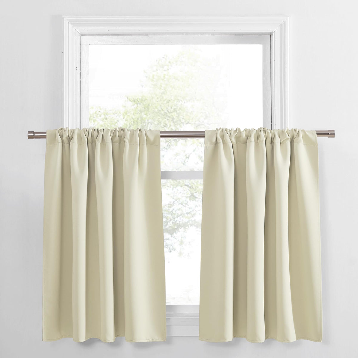 PONY DANCE Black Out Curtains 72 inch Long, Black, 2 Panels