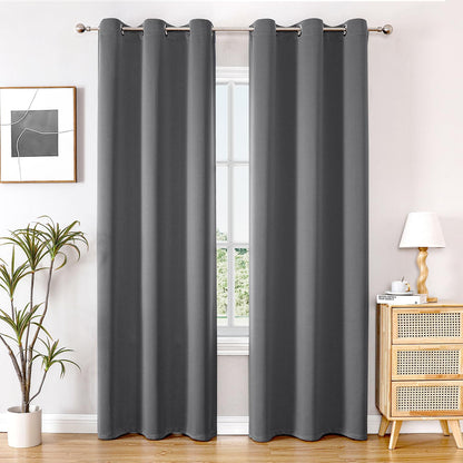ChrisDowa Blackout Curtains for Bedroom and Living Room 63 Inches Long