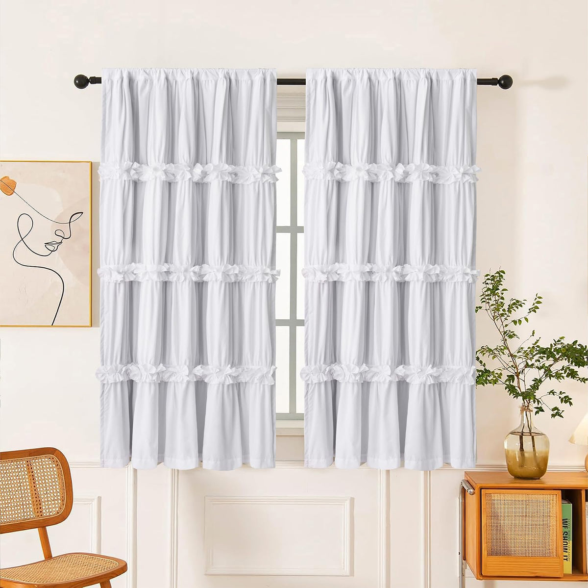 Homechoice Decor Thermal Insulated Window Curtains, 54"W x 84"L x 2 Panels