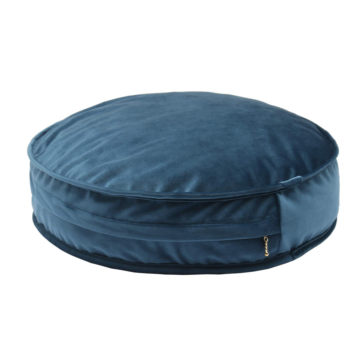 Round Floor Pillow Cover Velvet Throw Seating Pouf Yoga Meditation Cushion Plush Case Reading Room Decor Cover Only (25.6IN, Green)