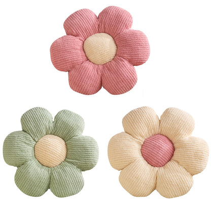 XIAIJIA 3PCS Flower Pillow, Daisy Throw Pillows, Flower Cushion 15.7 Inch