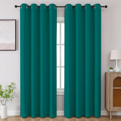CUCRAF Beige Blackout Curtains 84 inch Length 2 Panels Set, Room Darkening Drapes for Living Room Bedroom, Thermal Insulated Light Blocking Grommet Window Curtain (W52 x L84 Inch)