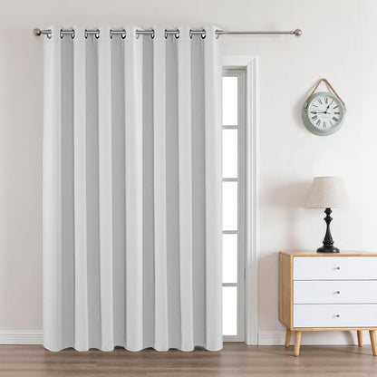 Joydeco Blackout Curtains for Bedroom 84 Inch - Black Out Curtains with Grommets Thermal Insulated Room Darkening Light Blocking, Noise Reducing & Wrinkle-Free Drapes for Living Room Windows, 2 Panels