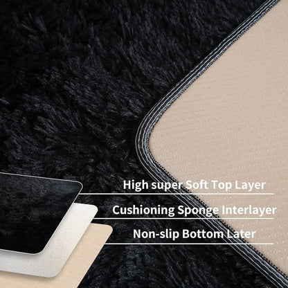 【TiktokShopSpringGlowUp】Large Size Plush Rugs Big Fluffy Area Rug Non-slip Soft Shaggy Carpet Mats for Living room Bedroom Nursery Home Decor Christmas gifts