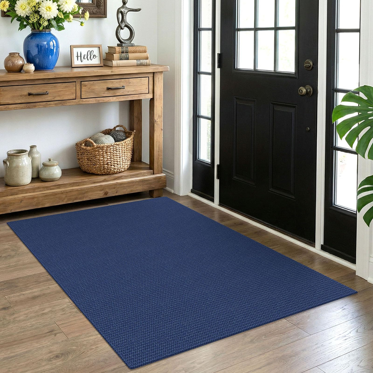 EARTHALL Washable Area Rug, Non Slip Entryway Rug, 4x6 Ft, Sand/Beige