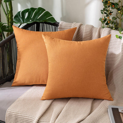 MIULEE Decorative Outdoor Pillow Covers Fall 18x18 Rust