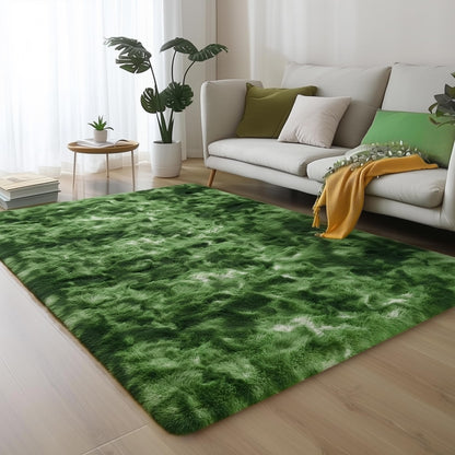 Fluffy Grey Rug for Bedroom 4x6, Modern Area Rugs for Kids Room Living Room
