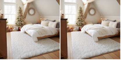 Ophanie Small Rug Upgrade Non Slip Throw Bedside Area Rugs, Fluffy Soft Grey Mini Bedroom Carpet, Affordable Door Entryway Indoor Inside Front Entrance Dog 2x3 Mat, Home Decor Aesthetic, Nursery
