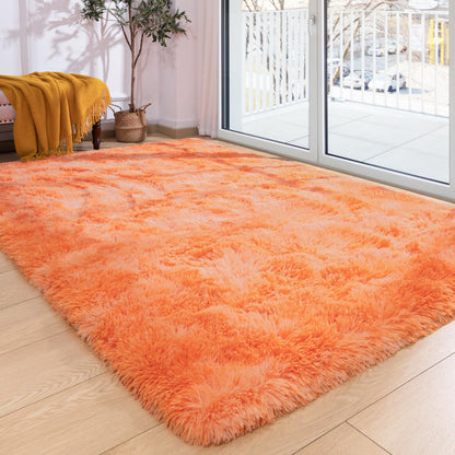 Softlife Rugs for Bedroom 4x5.3 Feet Purple Area Rug for Living Room Super Soft Shaggy Rugs for Dorm Fluffy Fuzzy Carpets Long Plush Bedside Rug Nursery Girls Boys Kids Room Home Christmas Decoration