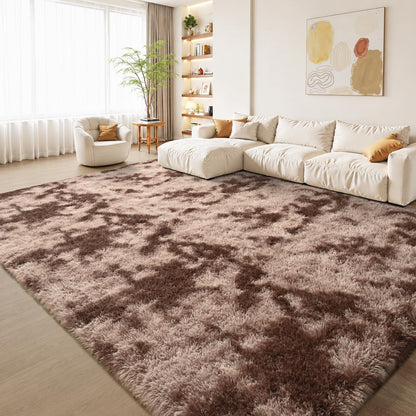 Zentavio 5x8 Area Rugs for Bedroom Fluffy Rugs for Living Room Carpet Large Fuzzy Soft Shag Aesthetic Plush High Pile Gray Throw Rug for Nursery Kids Room Dorm Waved Grey