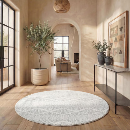 SAFAVIEH Tulum Area Rug 8x10, Large Ivory & Grey TUL272A