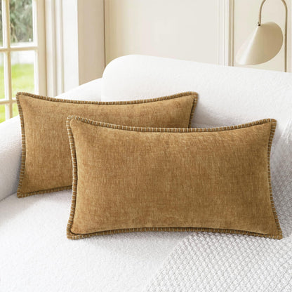 CaliTime Decorative Couch Throw Pillow Covers 18 X 18 Inches Smoke Blue