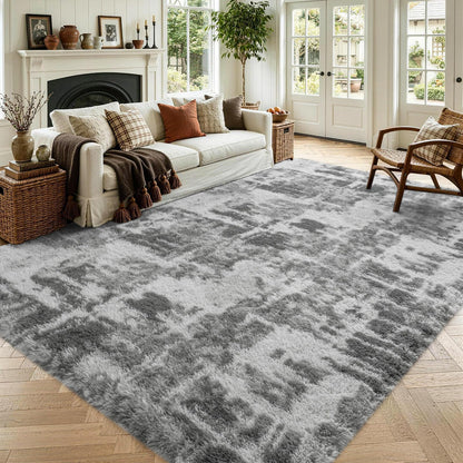 Noahas 2x6 Black Fluffy Soft Runner Rug Non-Slip for Bedroom Dorm Hallway