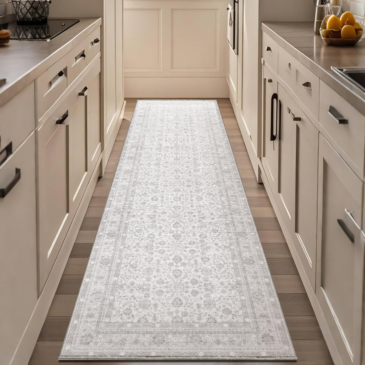 OPPODREAM Vintage Blue Area Rugs 5x7, Washable Rug for Living Room