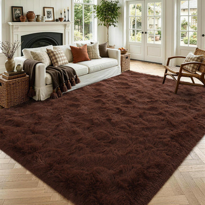 Noahas 2x6 Black Fluffy Soft Runner Rug Non-Slip for Bedroom Dorm Hallway