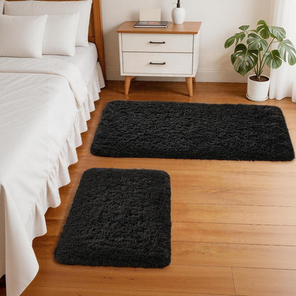Ophanie Small Rug Upgrade Non Slip Throw Bedside Area Rugs, Fluffy Soft Grey Mini Bedroom Carpet, Affordable Door Entryway Indoor Inside Front Entrance Dog 2x3 Mat, Home Decor Aesthetic, Nursery