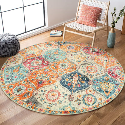 Lahome Moroccan Kitchen Rugs Non Slip Washable, 2x4 Rugs for Entryway