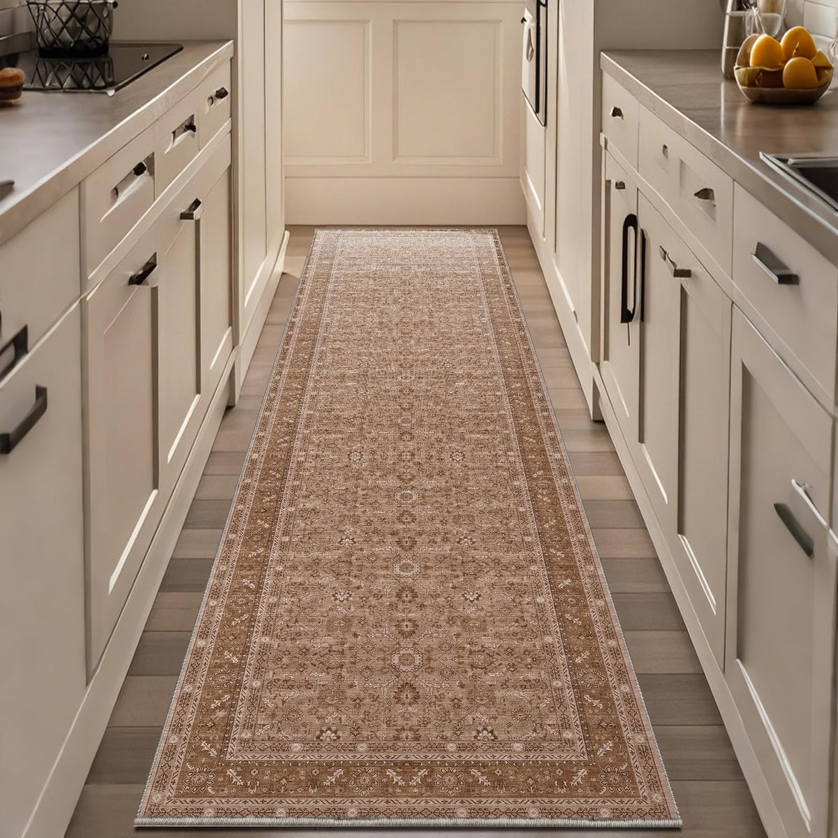OPPODREAM Vintage Blue Area Rugs 5x7, Washable Rug for Living Room