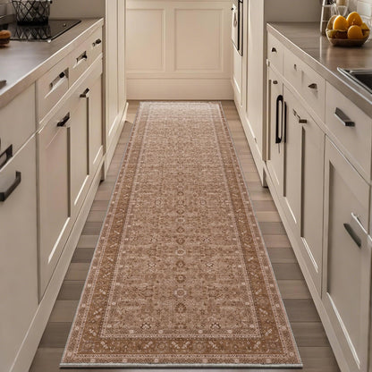 OPPODREAM Vintage Blue Area Rugs 5x7, Washable Rug for Living Room