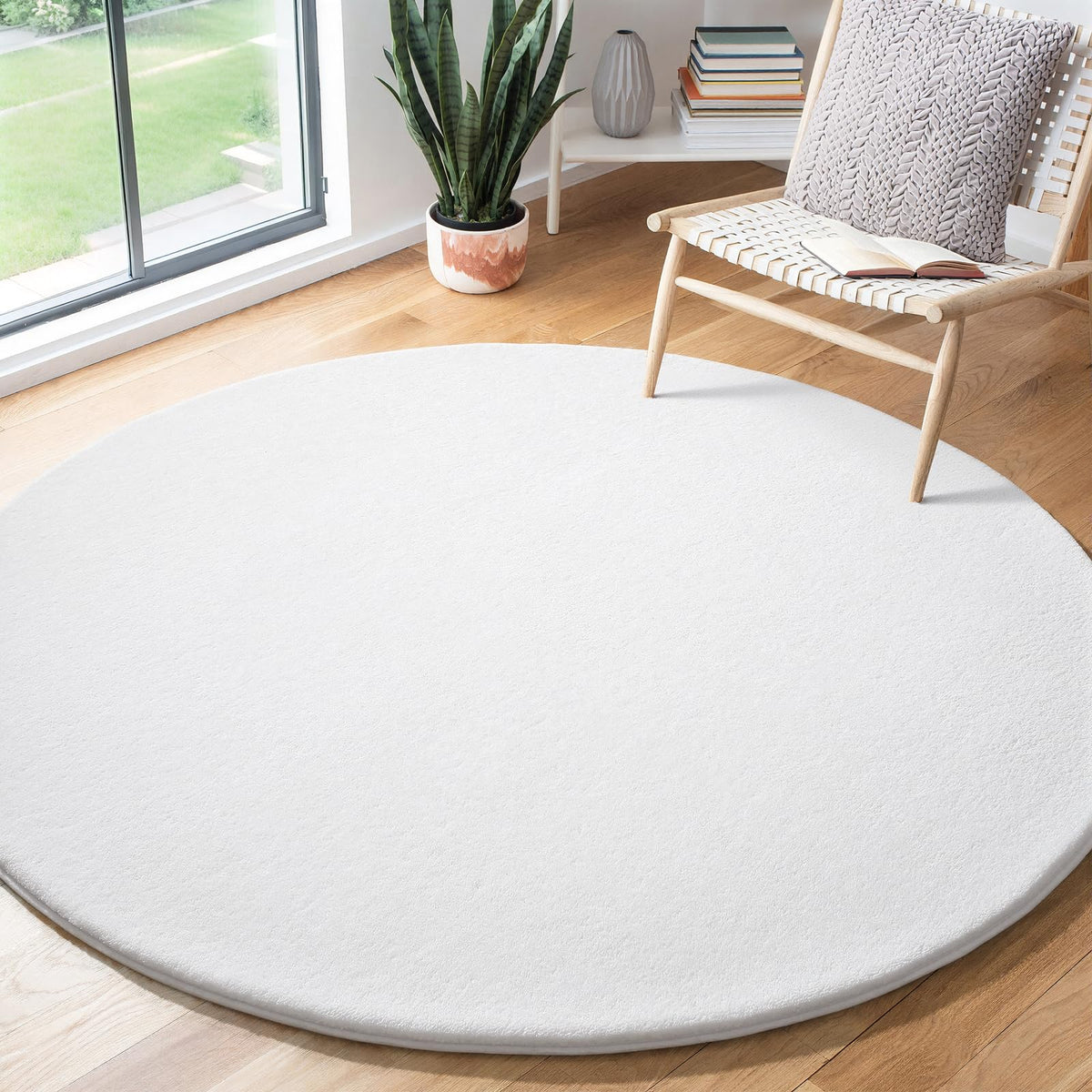 Amearea Modern Area Rugs for Bedroom Living Room, 4x6 Blue Memory Foam Rug