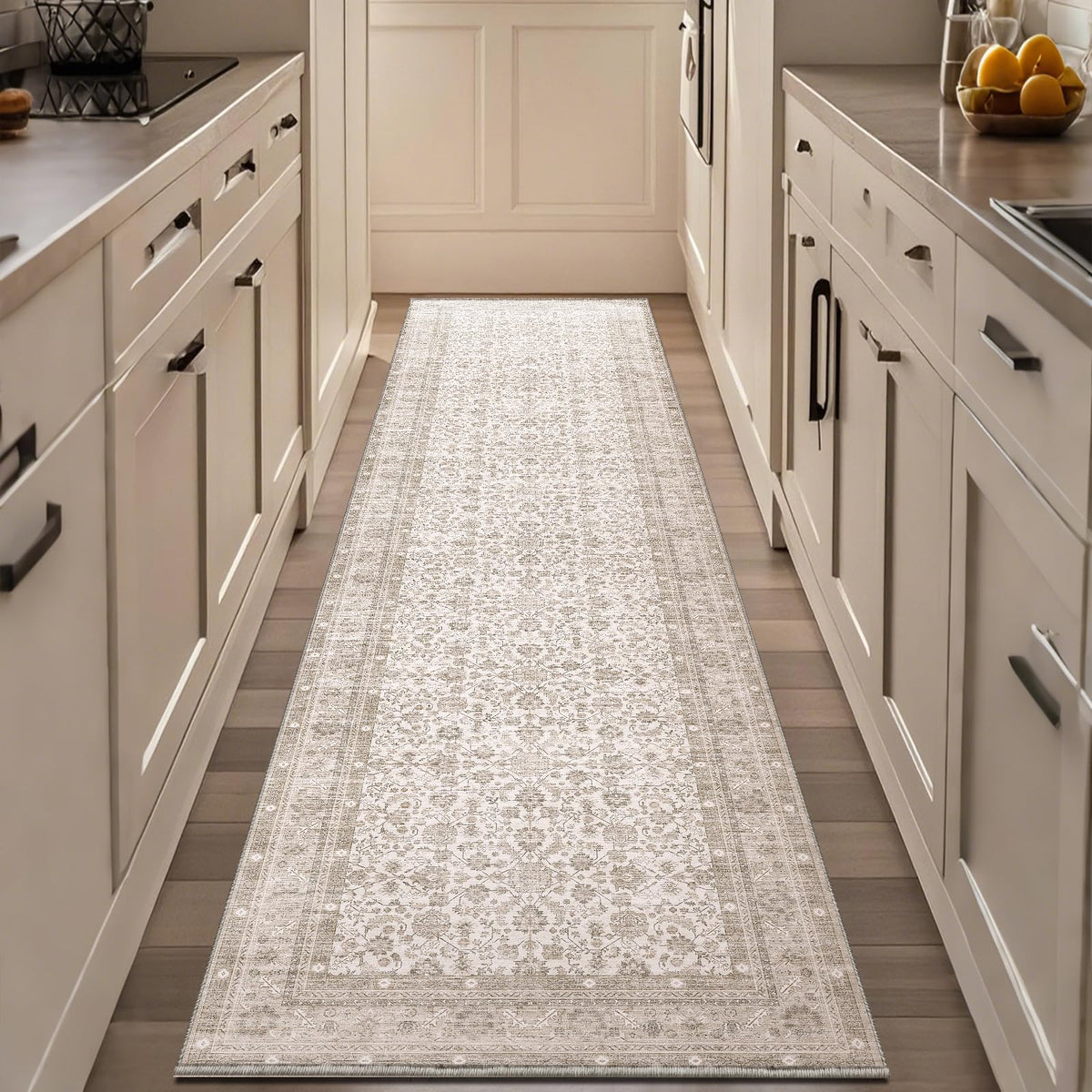 OPPODREAM Vintage Blue Area Rugs 5x7, Washable Rug for Living Room