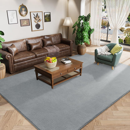 Amearea Modern Area Rugs for Bedroom Living Room, 4x6 Blue Memory Foam Rug