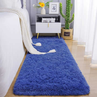 Chicrug Soft Runner Rug for Bedroom Living Room Plush Fluffy Rugs 2x6