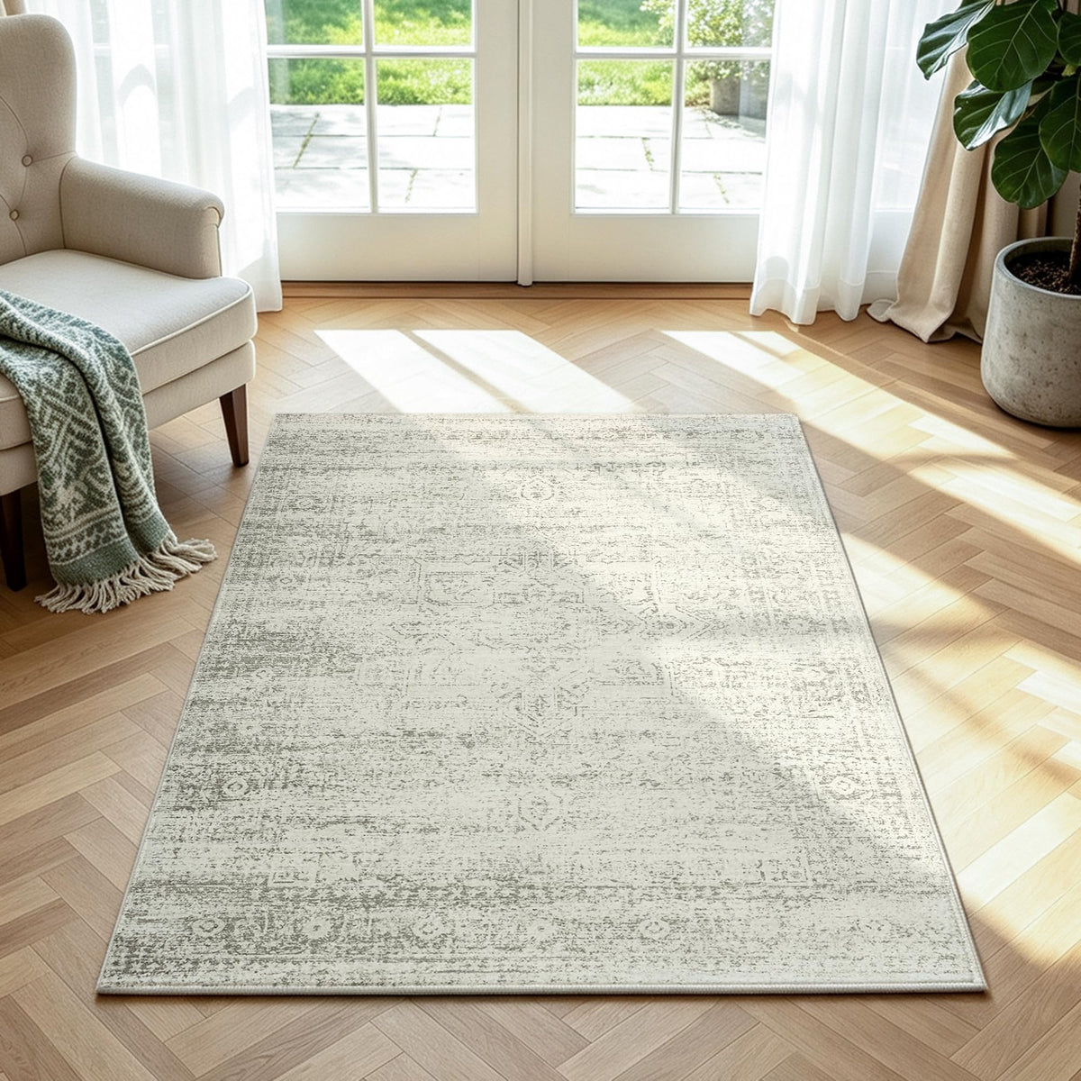 Washable Rugs 5x7 Area Rugs for Living Room,Bedroom,Dining Room Carpet