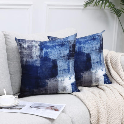 Throw Pillow Covers for Couch, 18x18 Inch, 2 Pack, Turquoise