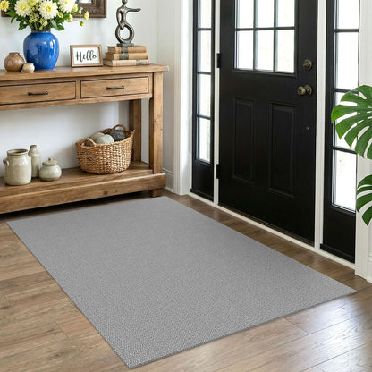 EARTHALL Washable Area Rug, Non Slip Entryway Rug, 4x6 Ft, Sand/Beige