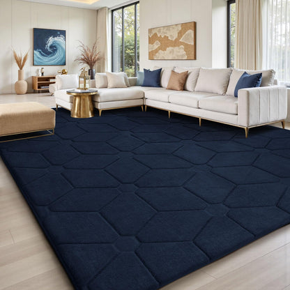 Sour Lemon 8x10 Area Rugs for Living Room Bedroom, Large Carpet Grey Rug