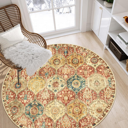 Lahome Moroccan Kitchen Rugs Non Slip Washable, 2x4 Rugs for Entryway
