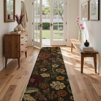 GENIMO 8x10 Washable Area Rugs for Living Room, Non Slip, Taupe Brown