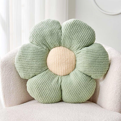 Kcvvcr Flower Throw Pillow, Soft White 14.9" Shaped Floor Pillow for Home Decor, Cute Aesthetic Plush Decorative Pillows for Bed, Sofa, Couch