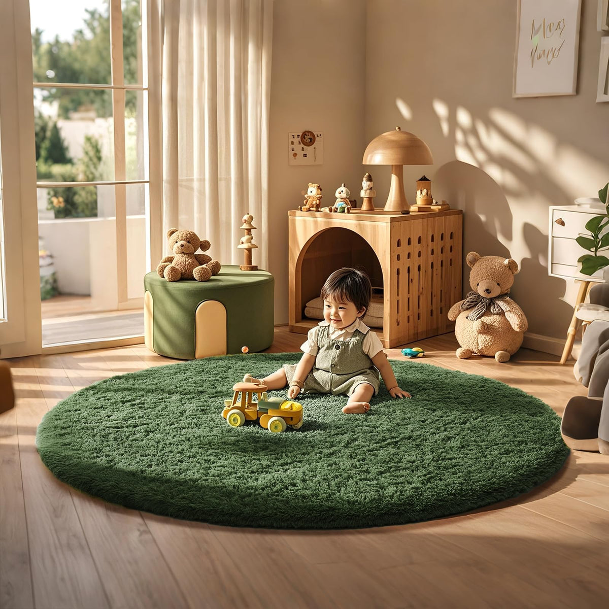 Ophanie Small Rug Upgrade Non Slip Throw Bedside Area Rugs, Fluffy Soft Grey Mini Bedroom Carpet, Affordable Door Entryway Indoor Inside Front Entrance Dog 2x3 Mat, Home Decor Aesthetic, Nursery