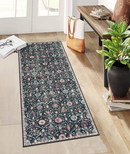 Lahome Moroccan Kitchen Rugs Non Slip Washable, 2x4 Rugs for Entryway