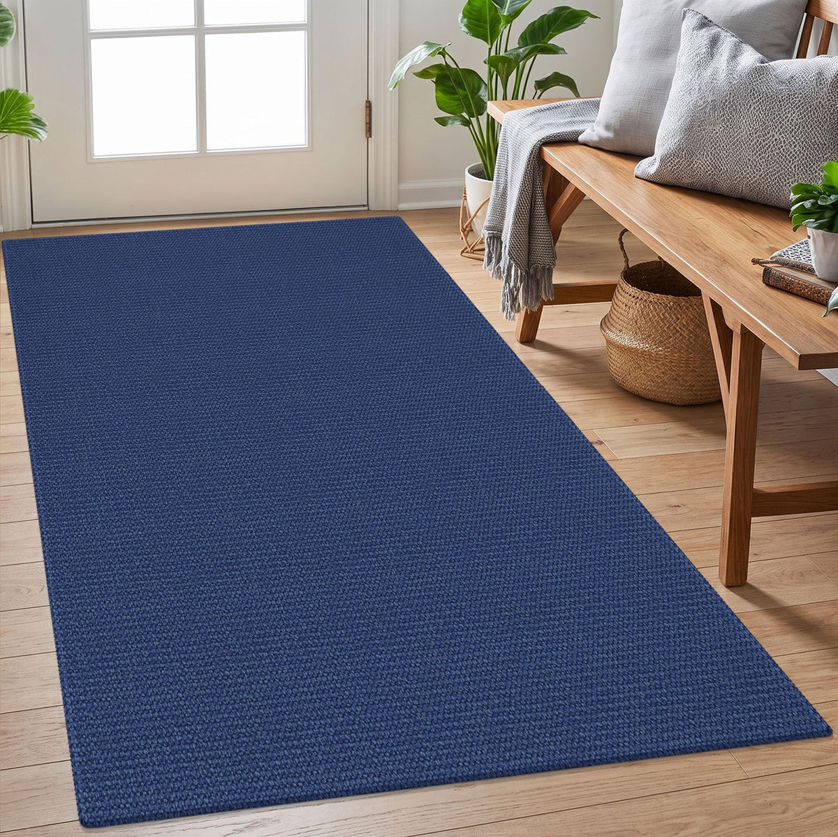 EARTHALL Washable Area Rug, Non Slip Entryway Rug, 4x6 Ft, Sand/Beige