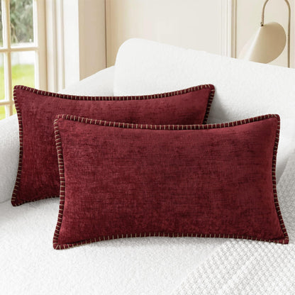 CaliTime Decorative Couch Throw Pillow Covers 18 X 18 Inches Smoke Blue