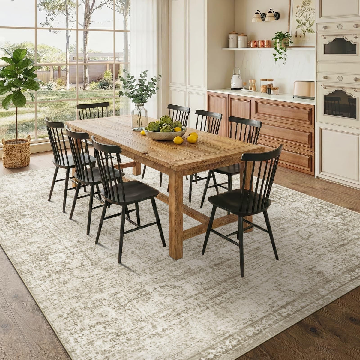 Homemate Washable Rug 8x10 Area Rugs - Vintage Rugs for Living Room
