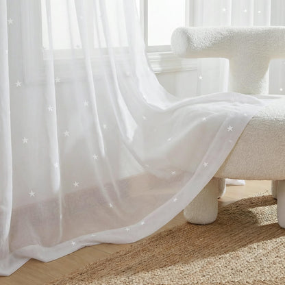 Deconovo Light Filtering Sheer Curtains 72 Inches Long for Living Room