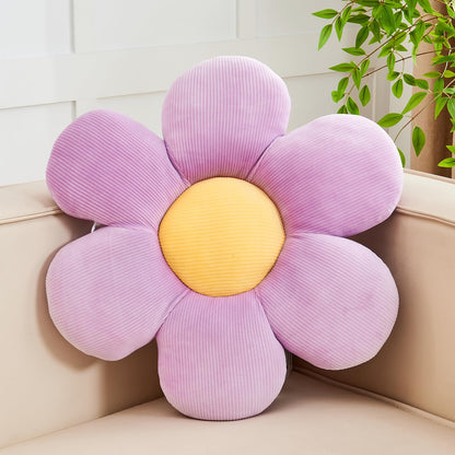 Kcvvcr Flower Throw Pillow, Soft White 14.9" Shaped Floor Pillow for Home Decor, Cute Aesthetic Plush Decorative Pillows for Bed, Sofa, Couch