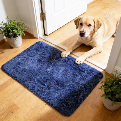 8x10 Fluffy Area Rugs for Living Room,Black Large Shag Area Rug for Bedroom