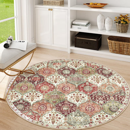 Lahome Moroccan Kitchen Rugs Non Slip Washable, 2x4 Rugs for Entryway