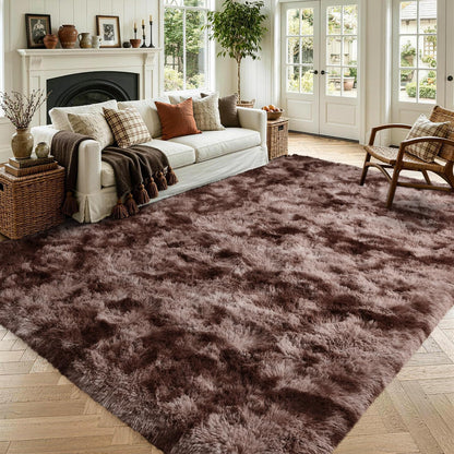 Noahas 2x6 Black Fluffy Soft Runner Rug Non-Slip for Bedroom Dorm Hallway