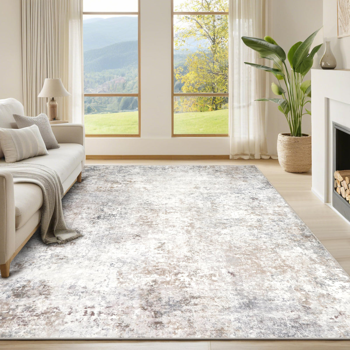 Washable Rugs 5x7 Area Rugs for Living Room,Bedroom,Dining Room Carpet