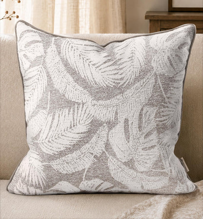 Chenille Throw Pillow Cover, 18x18 Inch, Fall Floral